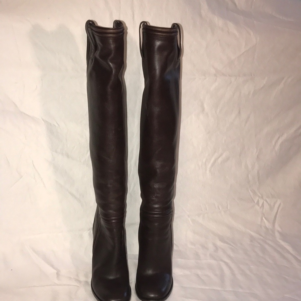 Beautiful Lifford Gucci knee high boots in cocoa - Picture 4 of 8